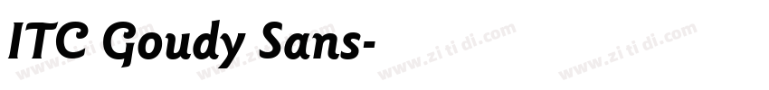 ITC Goudy Sans字体转换